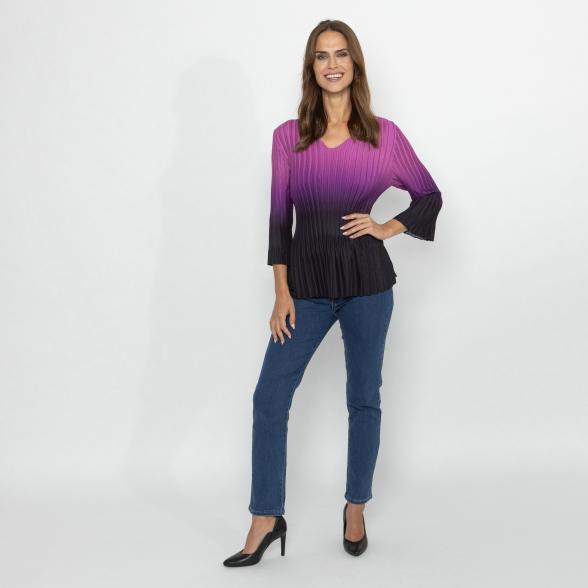TRENDS by J. Leibfried Plissee-Shirt lila/schwarz - 113230800000 - 2 - 588px