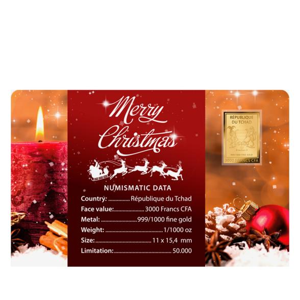 Coincard Merry Christmas - 113256400000 - 2 - 588px