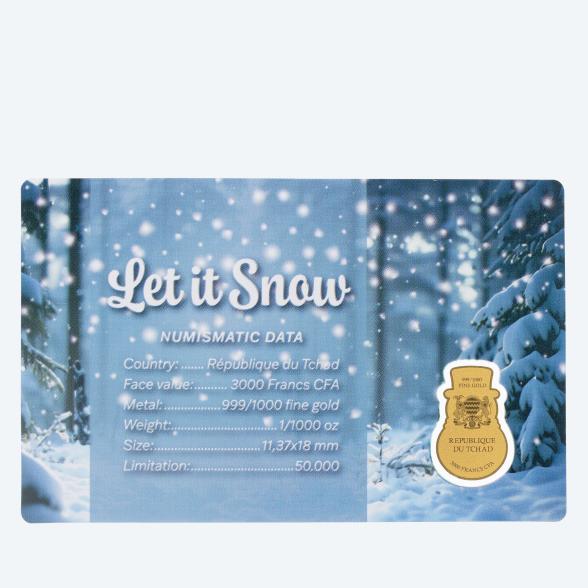 Coincard "Let it Snow" 1/1000 oz. Feingold - 113267300000 - 2 - 588px