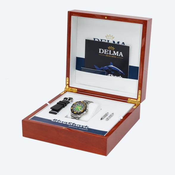 DELMA Herrenuhr "Blue Shark IV Caribbean" grün - 113274300000 - 2 - 588px