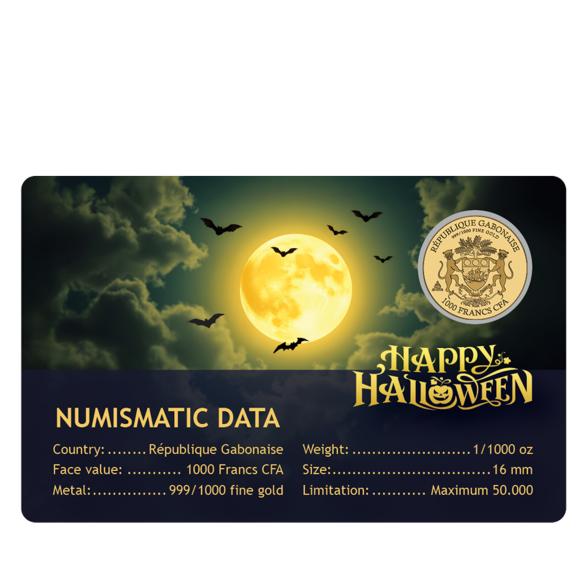 Coincard "Halloween - Witch" 1/1000 oz. Feingold - 113277800000 - 2 - 588px
