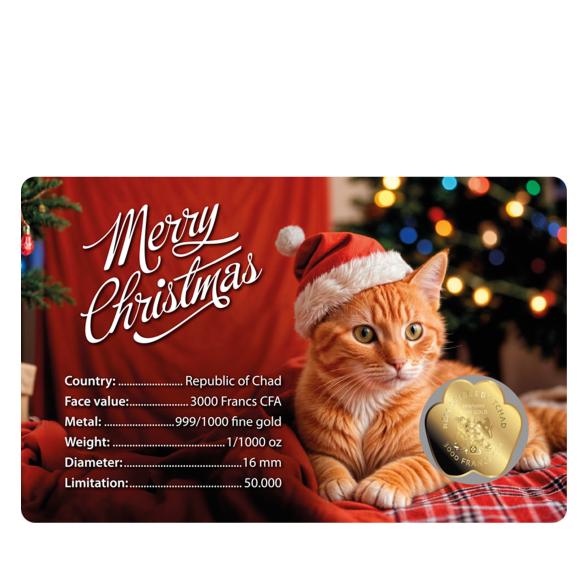 Coincard Merry Christmas 'Katzen-Motiv" - 113278200000 - 2 - 588px