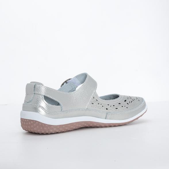 TOPWAY COMFORT Damenslipper silber 36 - 113322900001 - 2 - 588px
