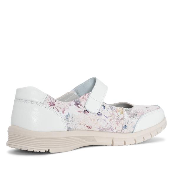 TOPWAY COMFORT Damenslipper weiß/gemustert 36 - 113323400001 - 2 - 588px