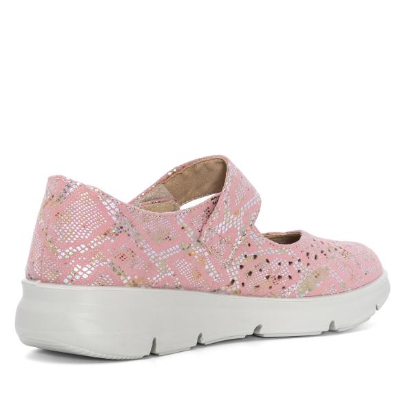 TOPWAY COMFORT Damenslipper rosa gemustert 36 - 113323600001 - 2 - 588px