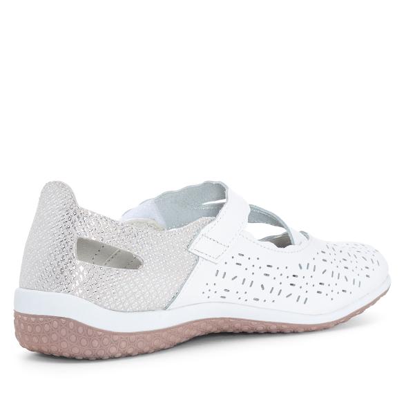 TOPWAY COMFORT Damenslipper weiß/silber 36 - 113323900001 - 2 - 588px