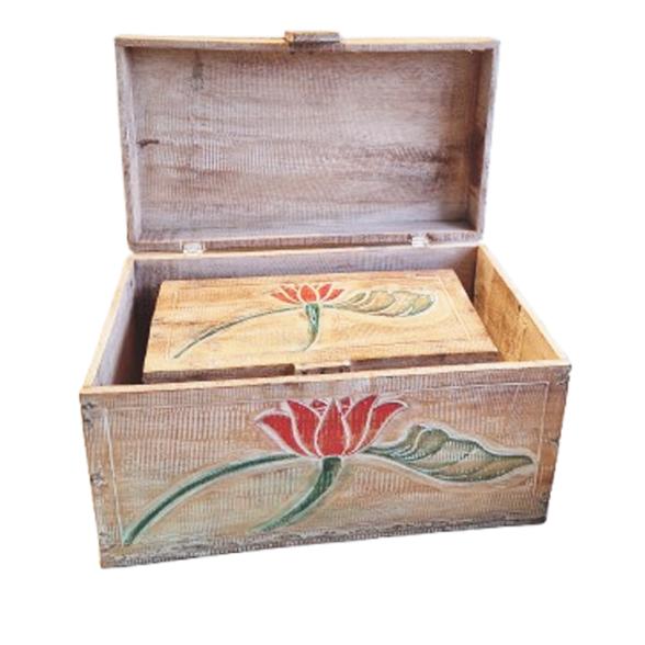 2er Set Holztruhe Lotus - 113343400000 - 2 - 588px