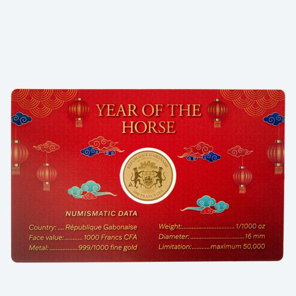 Coincard "Year of the Horse" 1/1000 oz. Feingold - 113431200000 - 2 - 588px