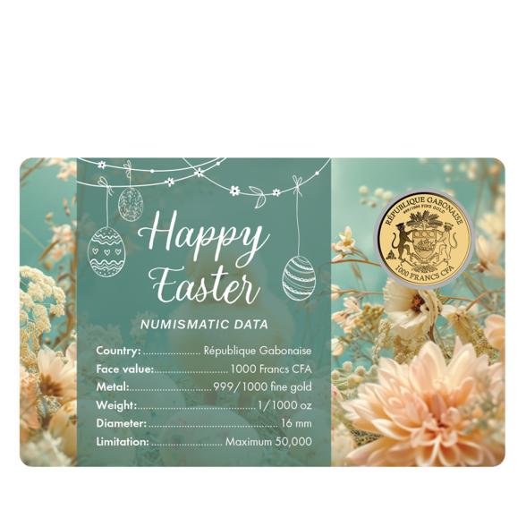 Coincard "Happy Easter - Küken" 1/1000 oz. - 113477200000 - 2 - 588px