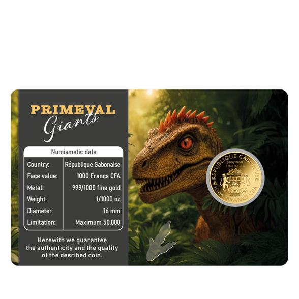 Coincard "Primeval Giants - Velociraptor" - 113486600000 - 2 - 588px