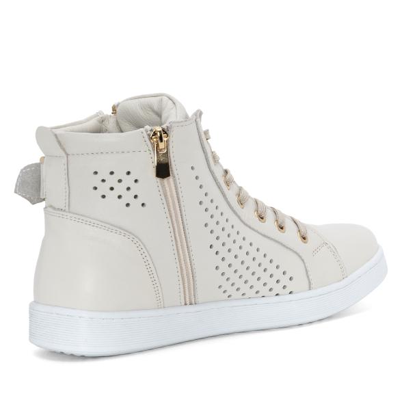 Andrea Conti Damen Lederhochschnürer creme 36 - 113566700001 - 2 - 588px