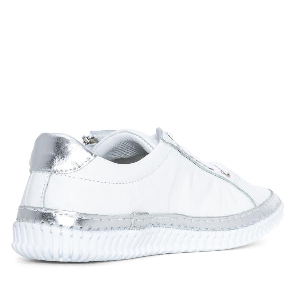 Andrea Conti Damen Ledersneaker weiß/silber 36 - 113567300001 - 2 - 588px