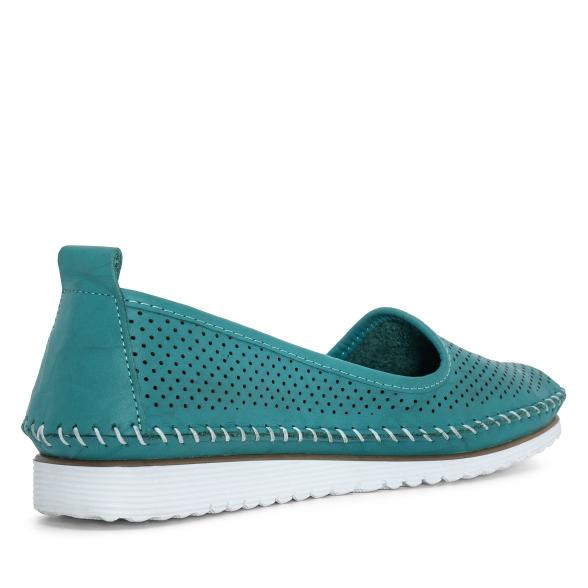 Andrea Conti Damen Lederslipper türkis 36 - 113579300001 - 2 - 588px