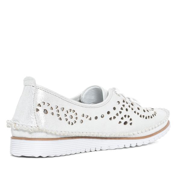 Andrea Conti Damen Lederslipper silber 36 - 113580300001 - 2 - 588px