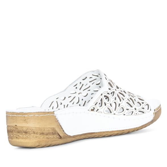 Andrea Conti Damen Lederpantolette weiß 42 - 113581900007 - 2 - 588px