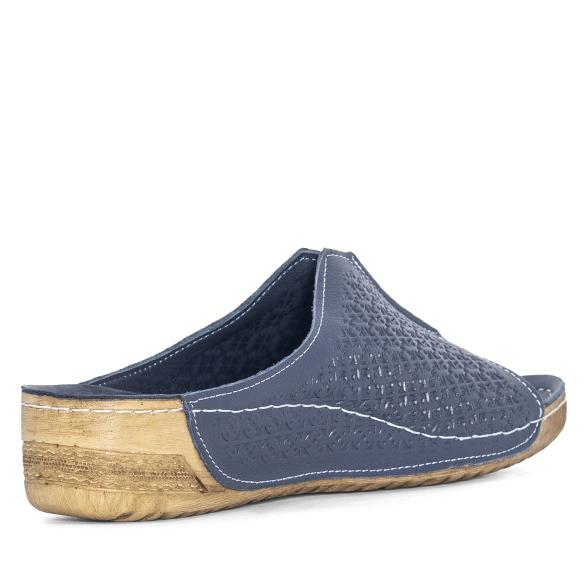 Andrea Conti Damen Lederpantolette dunkelblau 42 - 113582000007 - 2 - 588px