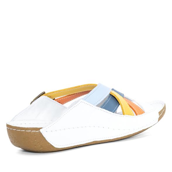 Andrea Conti Damen Lederpantoletten weiß/multi 36 - 113582900001 - 2 - 588px