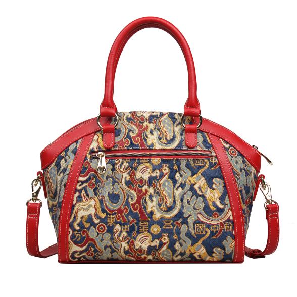 Henney Bear Henkeltasche rot/gemustert - 113624400000 - 2 - 588px