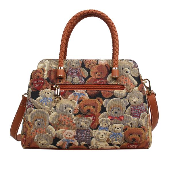 Henney Bear Henkeltasche cognac/gemustert - 113624700000 - 2 - 588px