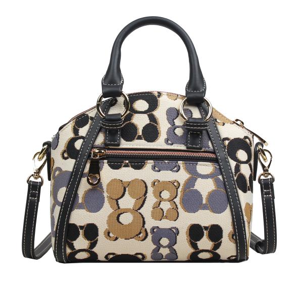 Henney Bear Henkeltasche schwarz/gemustert - 113626100000 - 2 - 588px