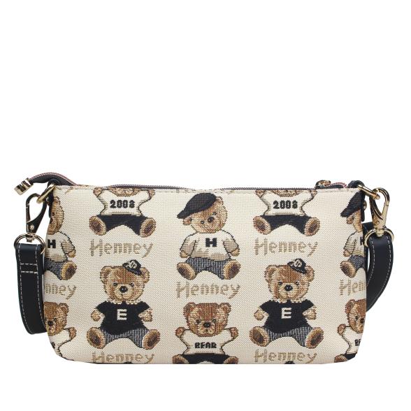 Henney Bear Schultertasche schwarz/creme - 113626700000 - 2 - 588px