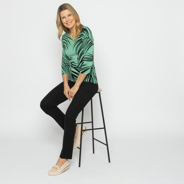 MILANO Design Damen-Pullover grün/schwarz 44/46 - 113634800003 - 2 - 588px