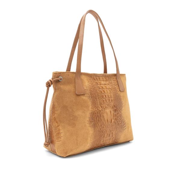 Luca Lorenzo Schultertasche braun Kroko - 113653800000 - 2 - 588px