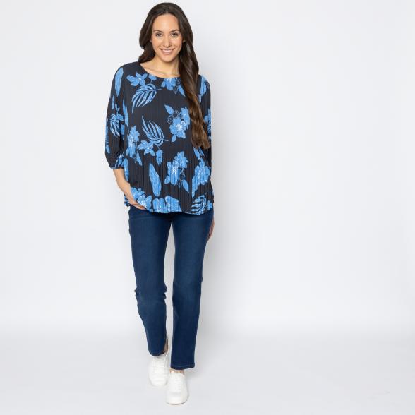 mocca by J. Leibfried Plisseebluse multicolor 36/38 - 113667800001 - 2 - 588px