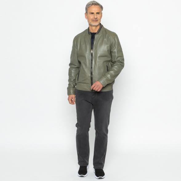OTTO KERN Herren-Lederjacke khaki 50 - 113670200001 - 2 - 588px