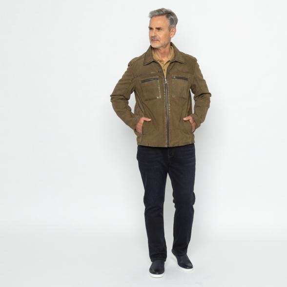 OTTO KERN Herren-Lederjacke schlamm 50 - 113670400001 - 2 - 588px