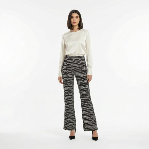 Perfectly JU Hose 'Mira' Regular schwarz/weiß 36/38 - 113678900001 - 2 - 588px