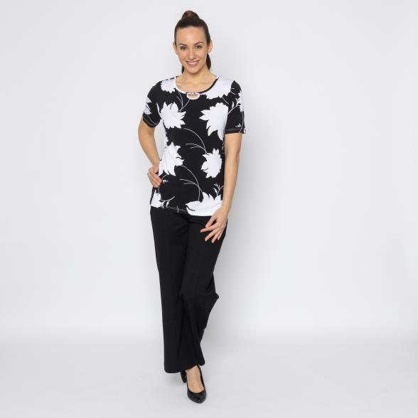RÖSSLER SELECTION Damen-Shirt schwarz/weiß 54 - 113681800010 - 2 - 588px