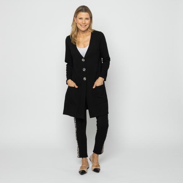 VANESSA STYLE Damen-Cardigan schwarz 48/50 (4) - 113685300004 - 2 - 588px