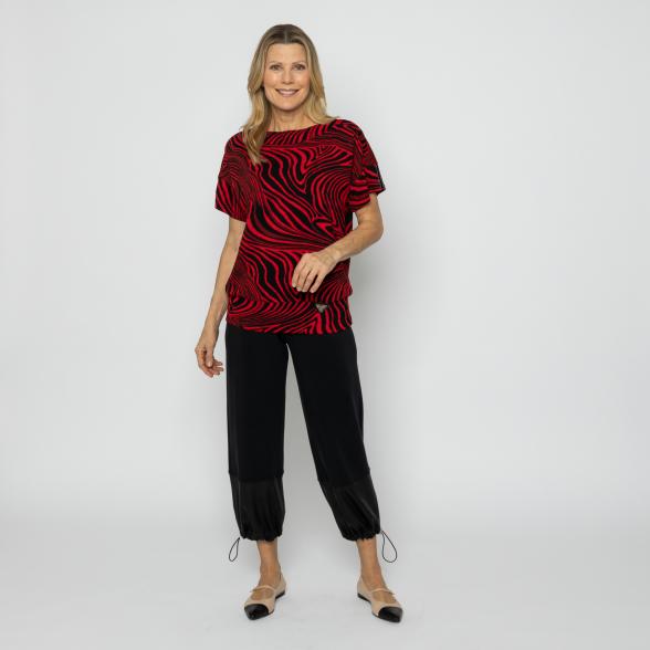 VANESSA STYLE Damen-Sweatshirt schwarz/rot 48/50 (4) - 113686000004 - 2 - 588px