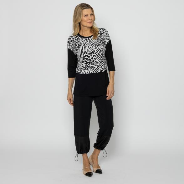VANESSA STYLE Damen-Shirt schwarz/animal 48/50 (4) - 113686400004 - 2 - 588px