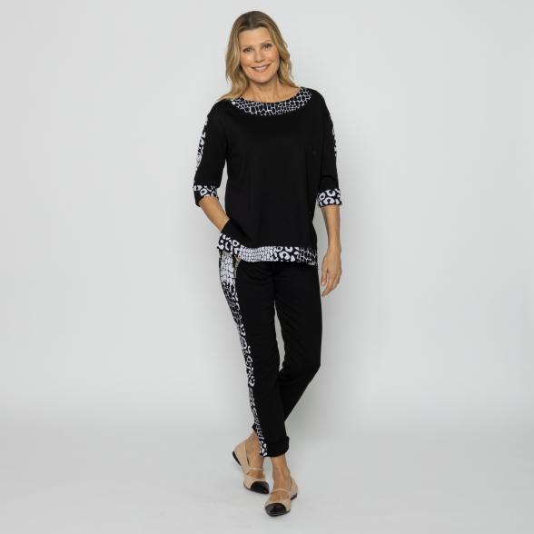 VANESSA STYLE Damen-Shirt schwarz/weiß 48/50 (4) - 113687100004 - 2 - 588px