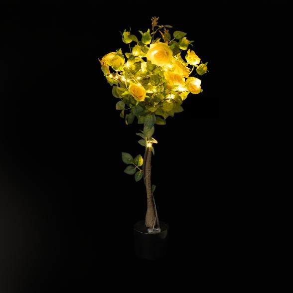 Rosenbaum beleuchtet in Gelb - 113701800000 - 2 - 588px