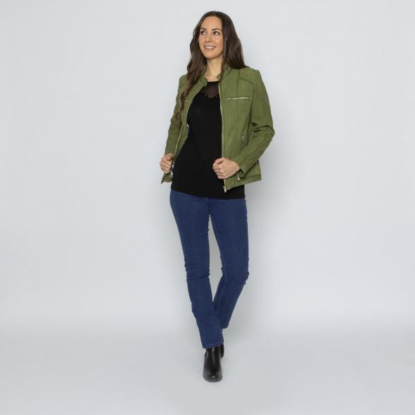 OTTO KERN Damen-Lederjacke grün 40 - 113705700002 - 2 - 588px