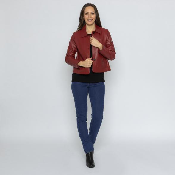 OTTO KERN Damen-Lederjacke kirschrot 38 - 113706700001 - 2 - 588px