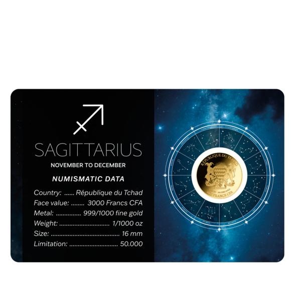 Coincard Sternzeichen "Schütze" - 113785900000 - 2 - 588px