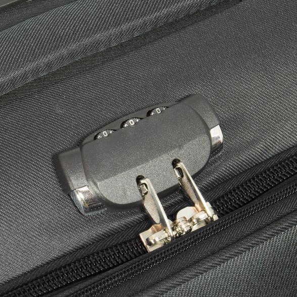 3-teiliges Nylon-Kofferset 'Maribor' schwarz - 113823500000 - 2 - 588px