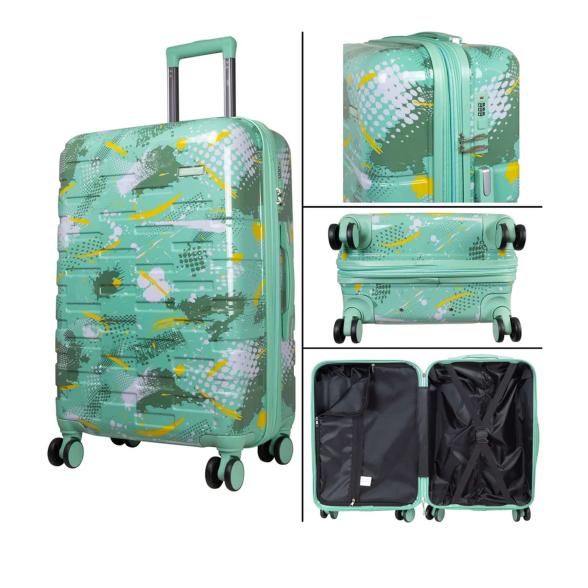 3-tlg. Poly-ABS-Kofferset 'Pescara' grün - 113824000000 - 2 - 588px