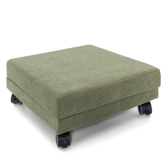 Hocker faltbar mit Untersatz Cord olivgrün - 113841100000 - 2 - 588px