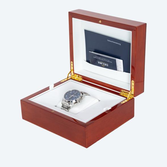 DELMA Herrenuhr Klondike Classic Automatik blau - 113864900000 - 2 - 588px