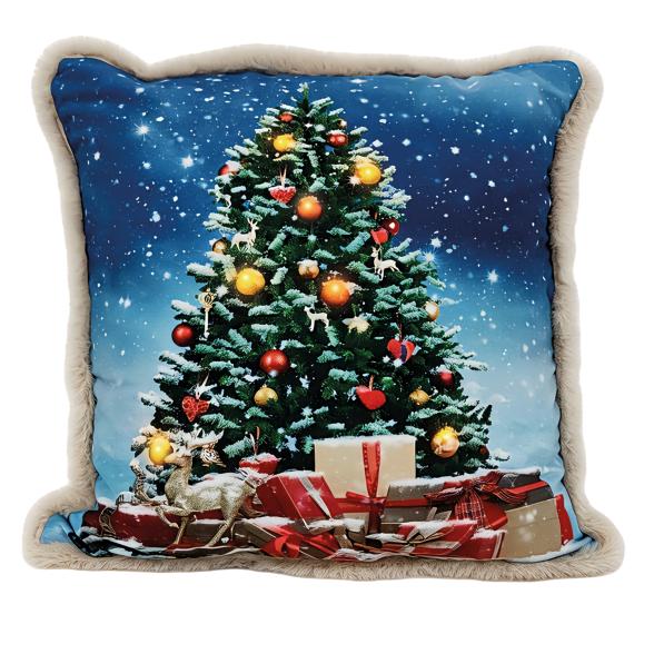 LED-Kissen Weihnachtsbaum Fell - 113880400000 - 2 - 588px