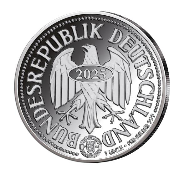 Silbermünze '75 Jahre 1 D-Mark-Münze' - 113941000000 - 2 - 588px