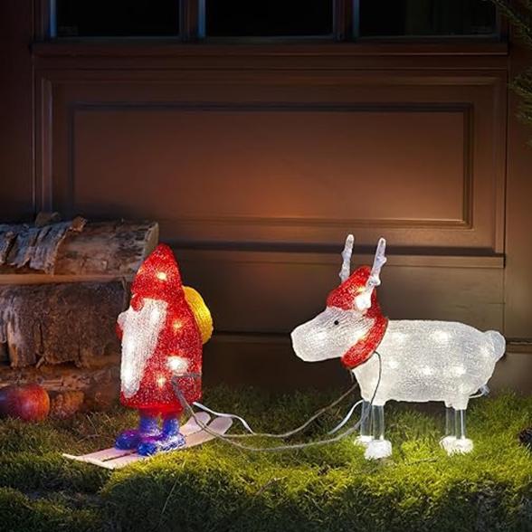 LED-Weihnachtsmann mit Rentier - 113957400000 - 2 - 588px