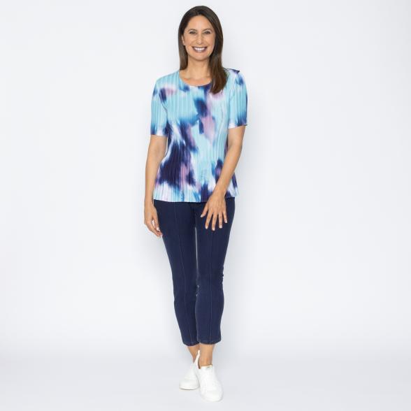 Jeannie Damen-Plissee-Shirt Farbmix - 113966200000 - 2 - 588px