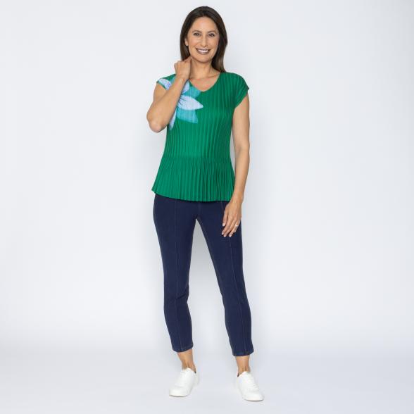 Jeannie Damen-Plissee-Shirt Blume - 113966400000 - 2 - 588px