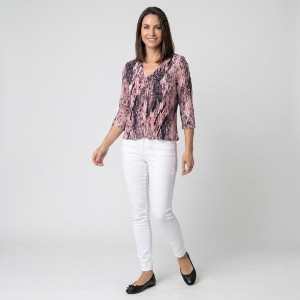 Jeannie Damen-Plissee-Blusenjacke multicolor 36/40 - 113967500001 - 2 - 588px